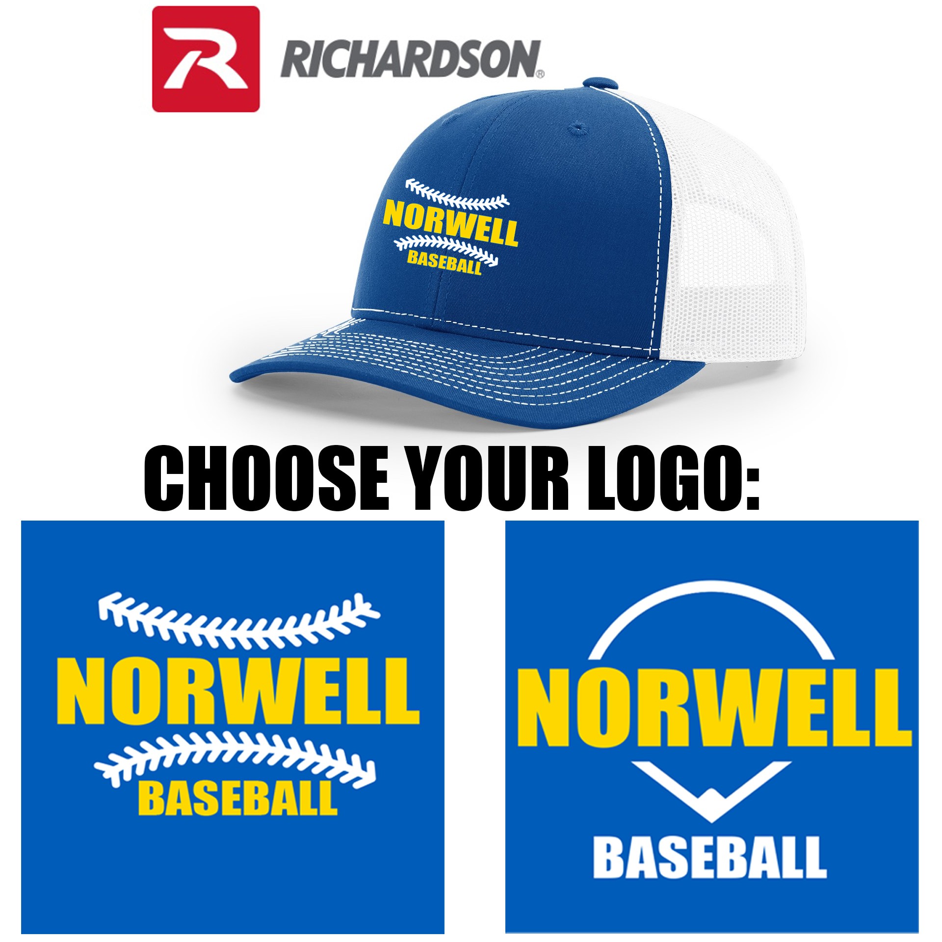 Norwell Baseball Richardson Trucker Cap 112
