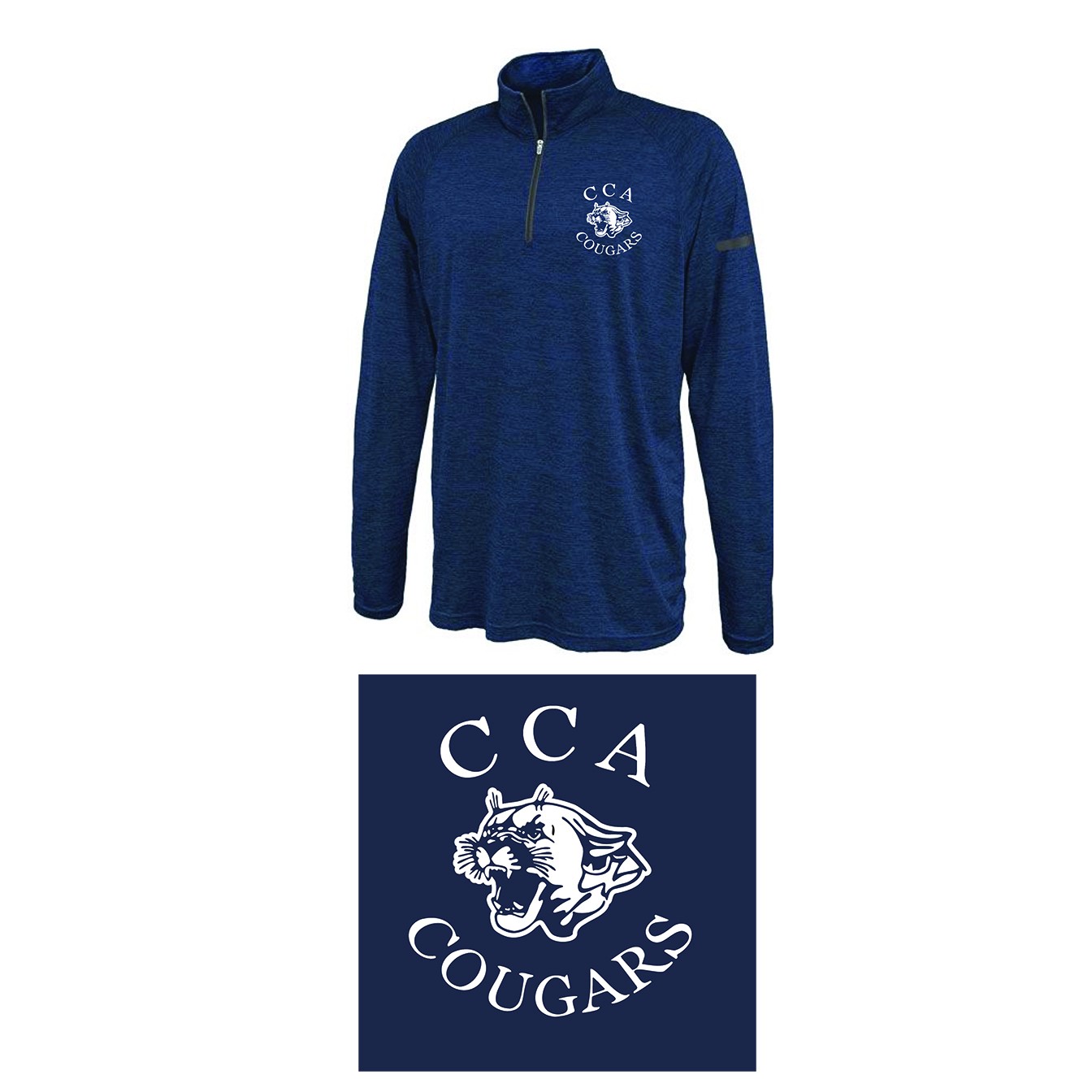 Calvary Chapel Academy Pennant Sportswear Stratos 1/4 Zip, Adult Sizes #1206