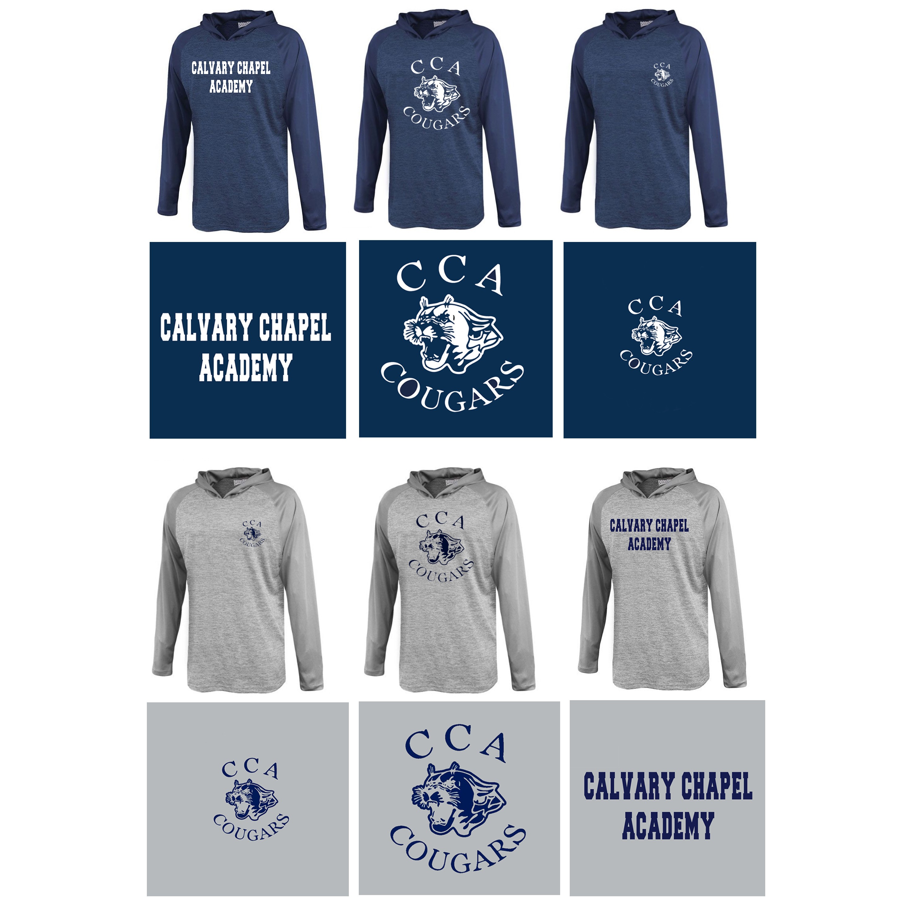 Calvary Chapel Academy Pennant Sportswear Stratos Hoodie, Adult Sizes, #1208