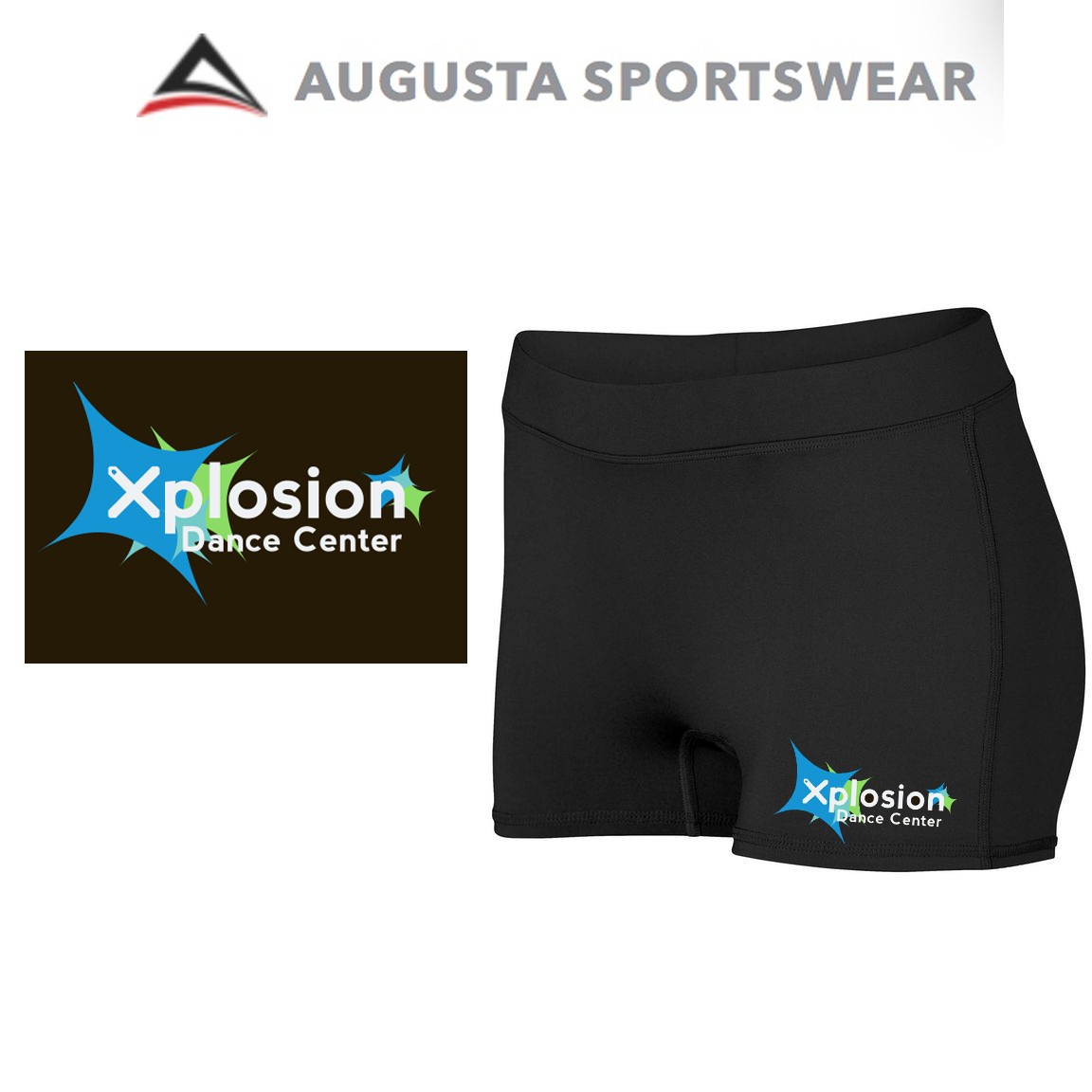 Xplosion Dance Center Augusta Sportswear Ladies Dare Shorts