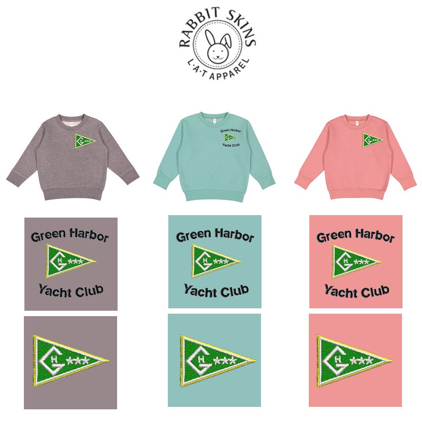 Green Harbor Yacht Club Rabbit Skins Toddler Fleece Sweatshirt