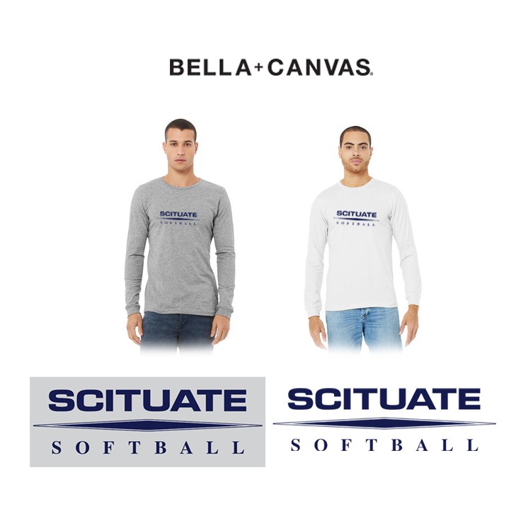 Scituate High School Softball Bella + Canvas Unisex CVC Jersey Long-Sleeve T-Shirt, Silkscreened