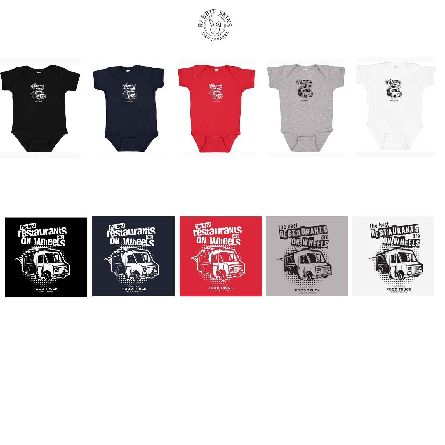 South Shore Food Truck Association SSFTA Rabbit Skins Infant Baby Rib Bodysuit
