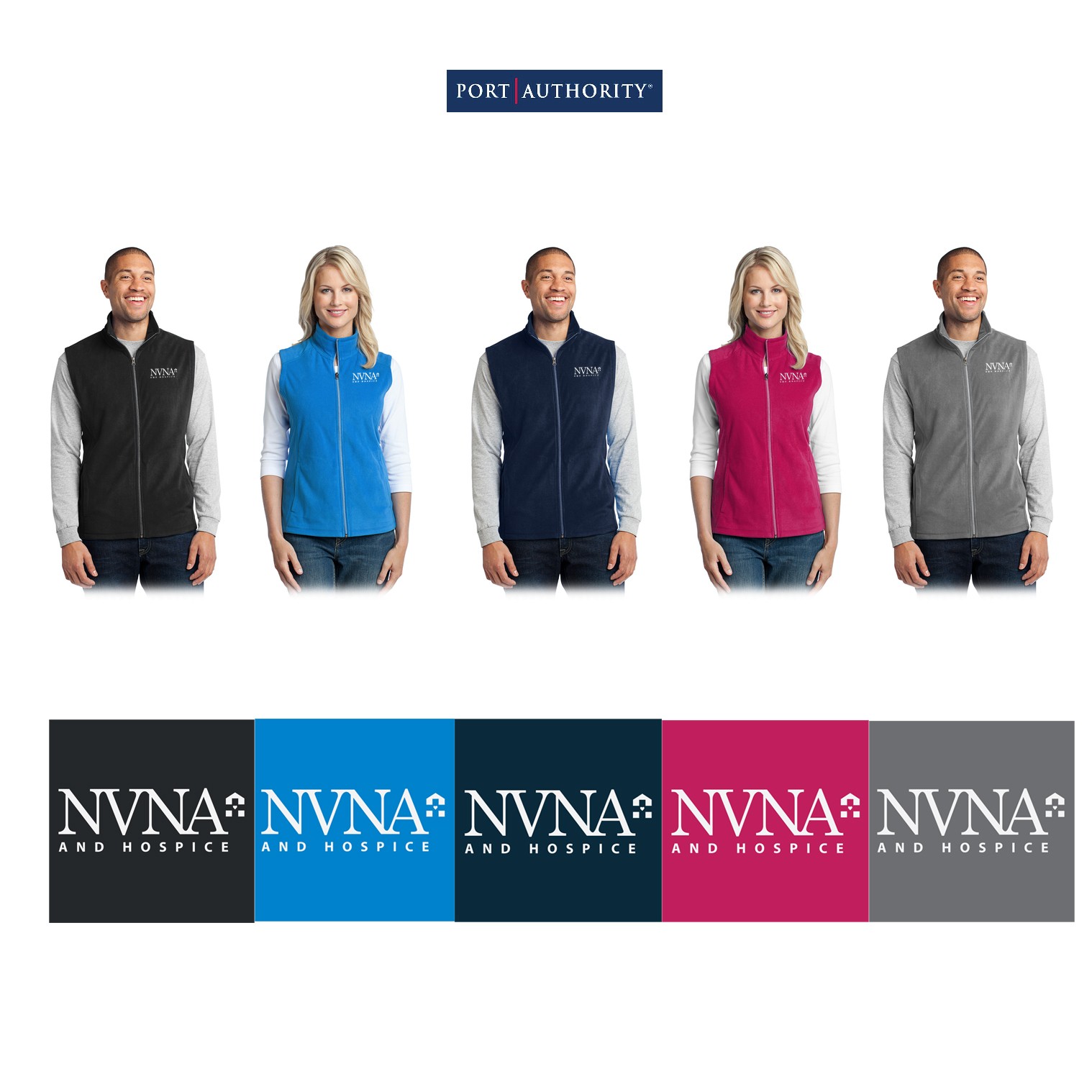 NVNA & Hospice Port Authority® Microfleece Vest, Men’s & Women’s Fit