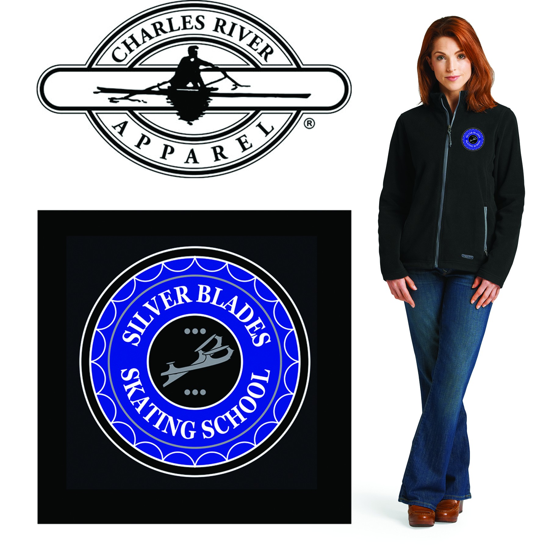 Silver Blades Skating School Charles River Brand Women’s Boundary Fleece Jacket