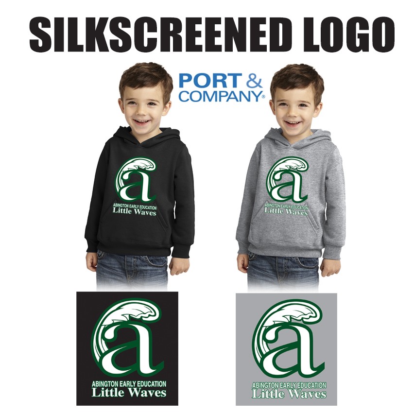 Abington Early Education Program PTO Little Waves Port & Company® Toddler Core Fleece Pullover Hooded Sweatshirt