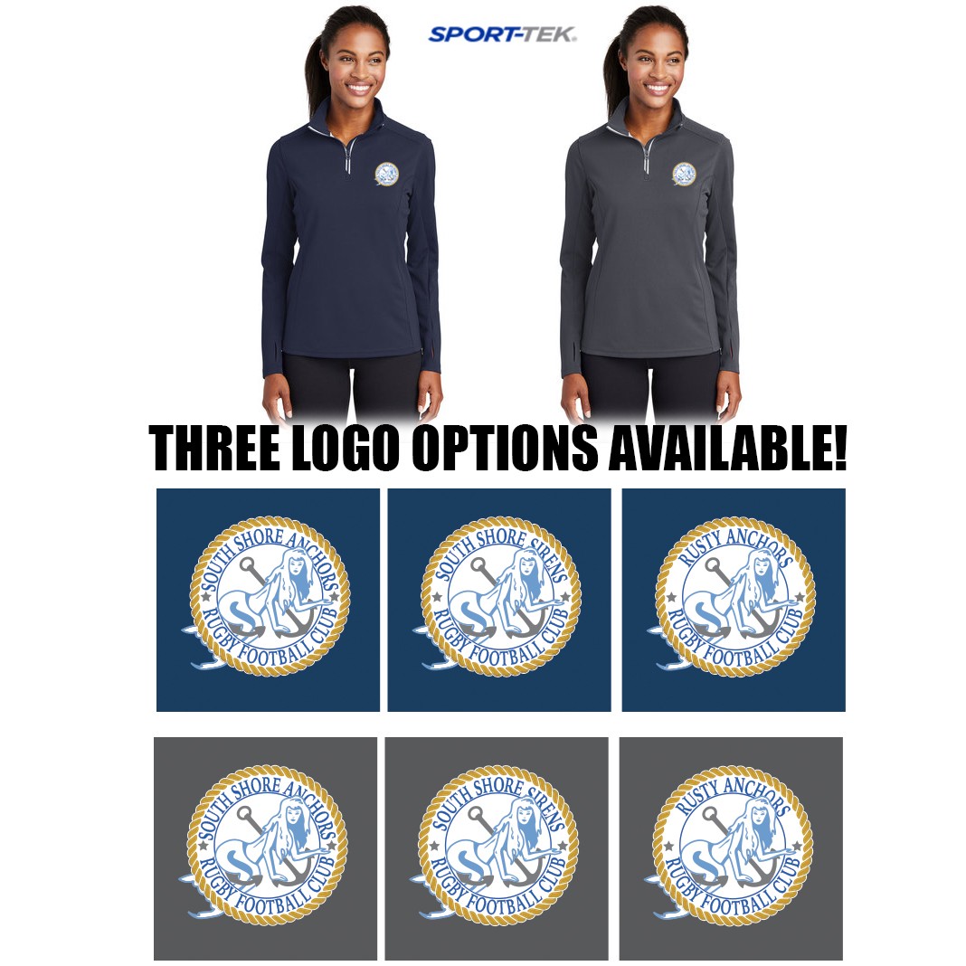 South Shore Anchors Sport-Tek® Ladies Sport-Wick® Textured 1/4-Zip Pullover