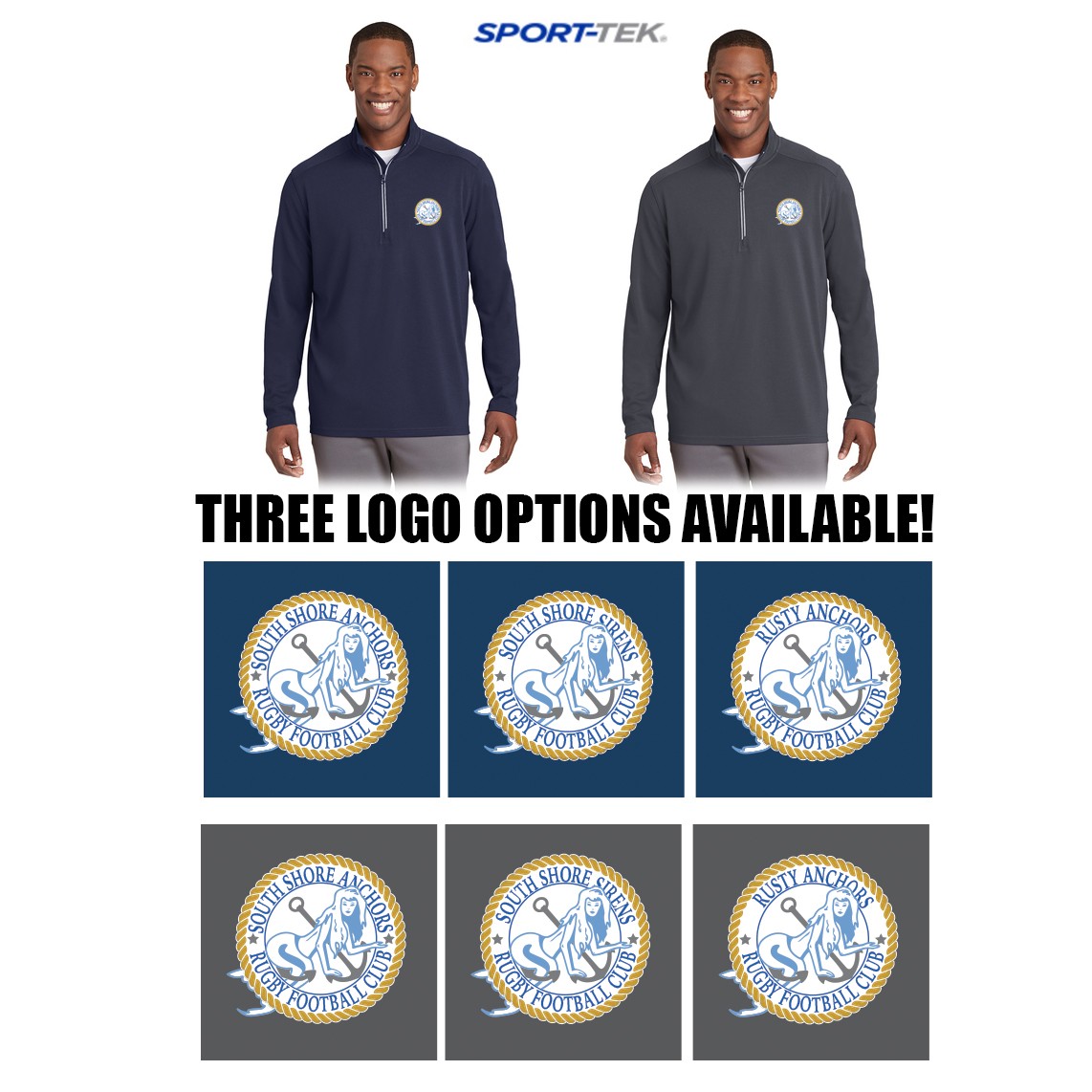 South Shore Anchors Sport-Tek® Sport-Wick® Textured 1/4-Zip Pullover