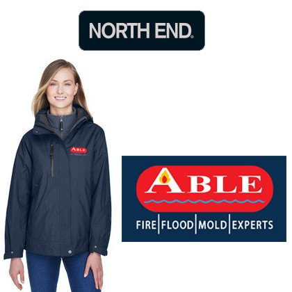 Able Construction  North End Ladies' Caprice 3-in-1 Jacket with Soft Shell Liner