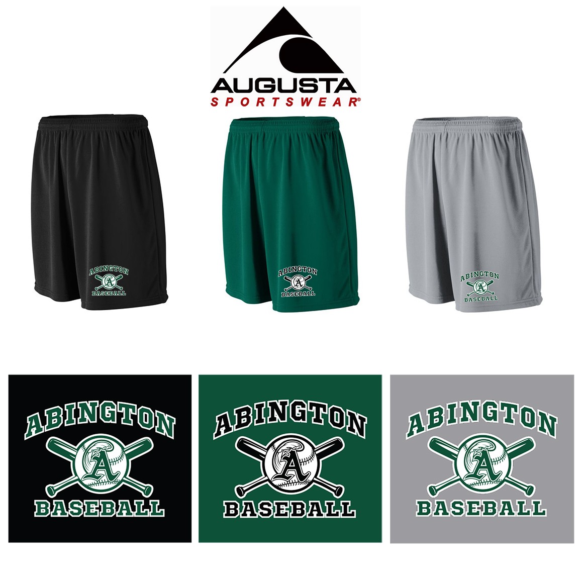 Abington Little League Augusta Wicking Mesh Athletic Shorts