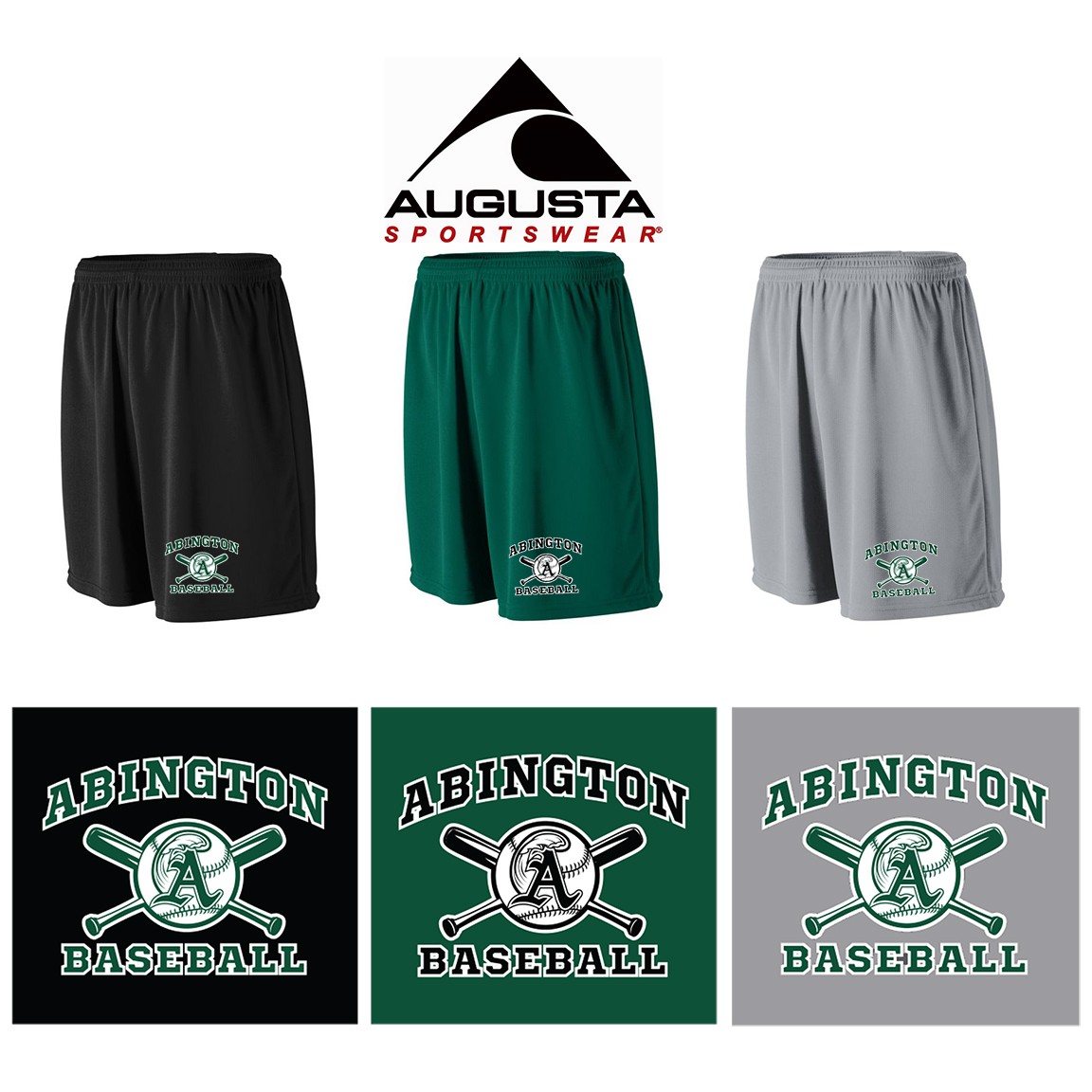 Abington Little League Augusta Youth Wicking Mesh Shorts