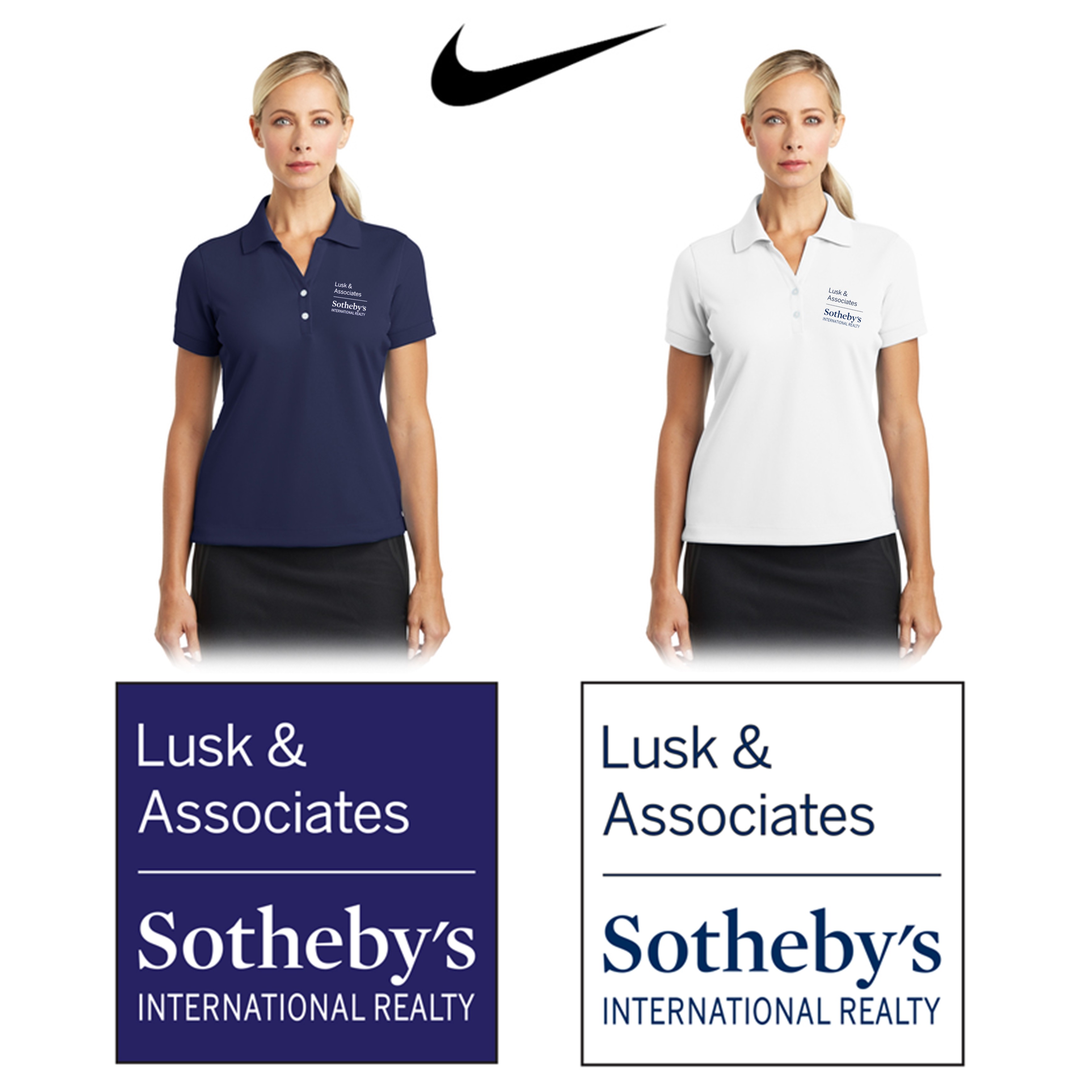 Lusk & Associates Sotheby’s International Realty Nike Ladies Dri-FIT Classic Polo