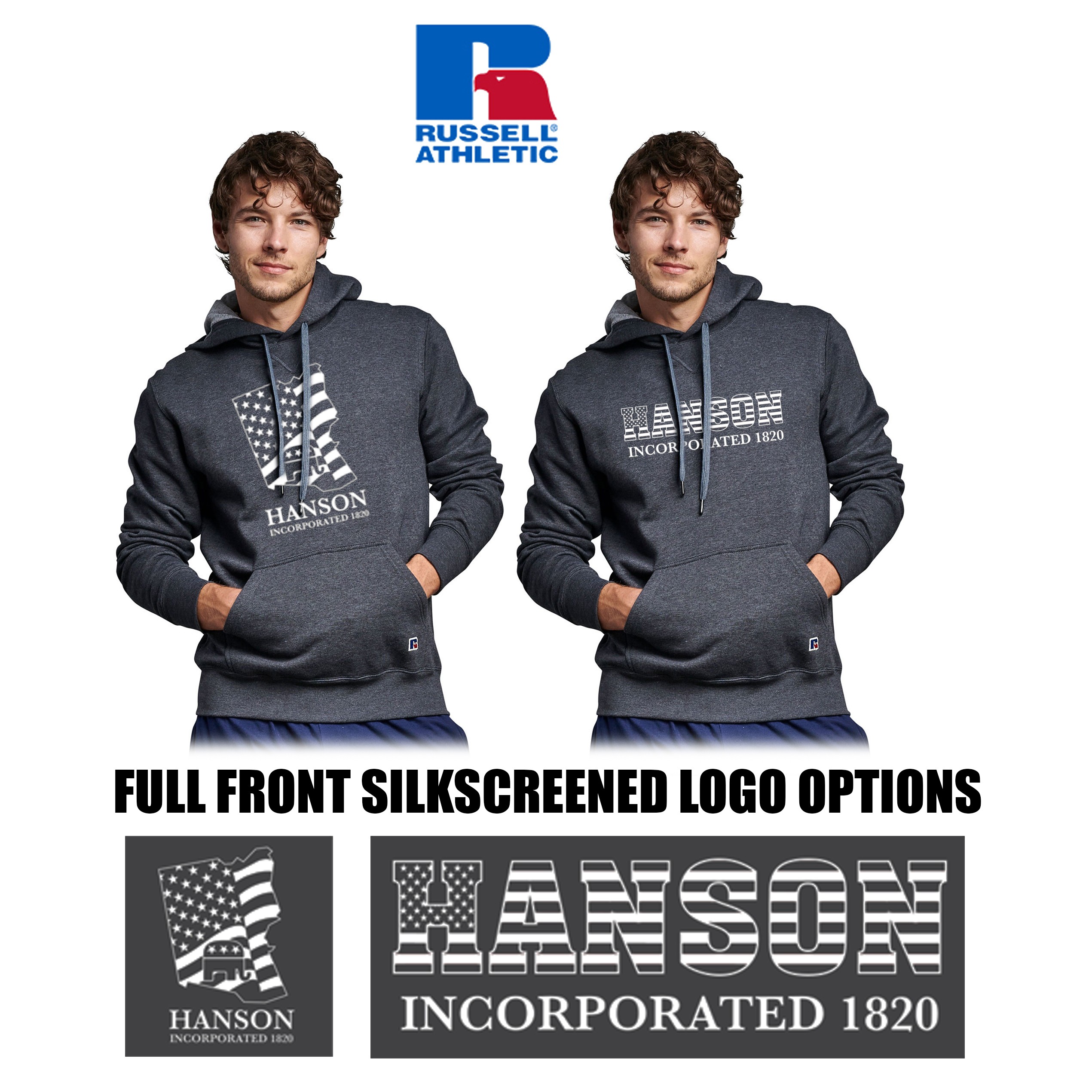 Hanson Republican Town Committee Russell Athletic Unisex Cotton Classic Hooded Sweatshirt, Silkscreened