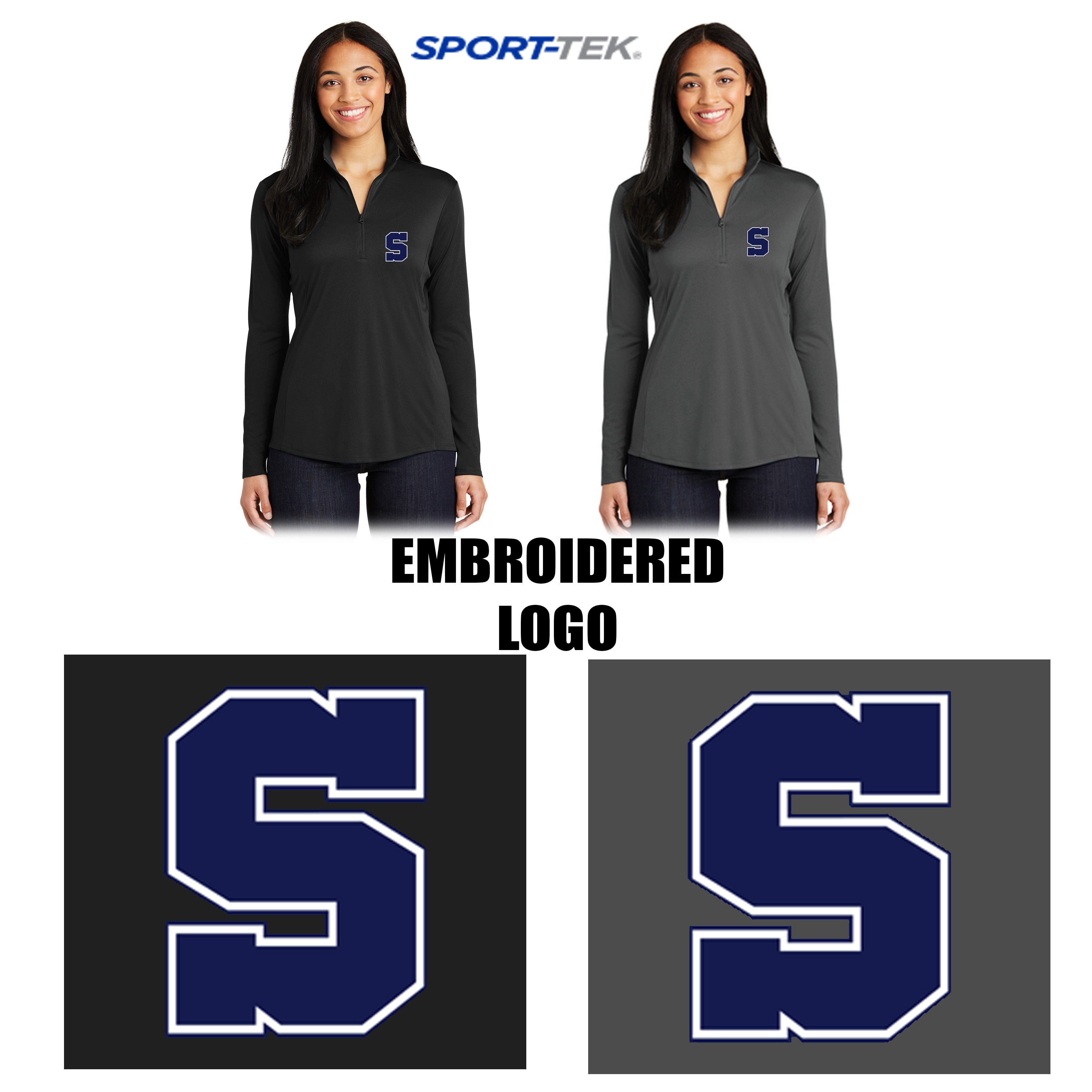 Scituate High School Softball Sport-Tek® Ladies PosiCharge® Competitor™ 1/4-Zip Pullover, Embroidered