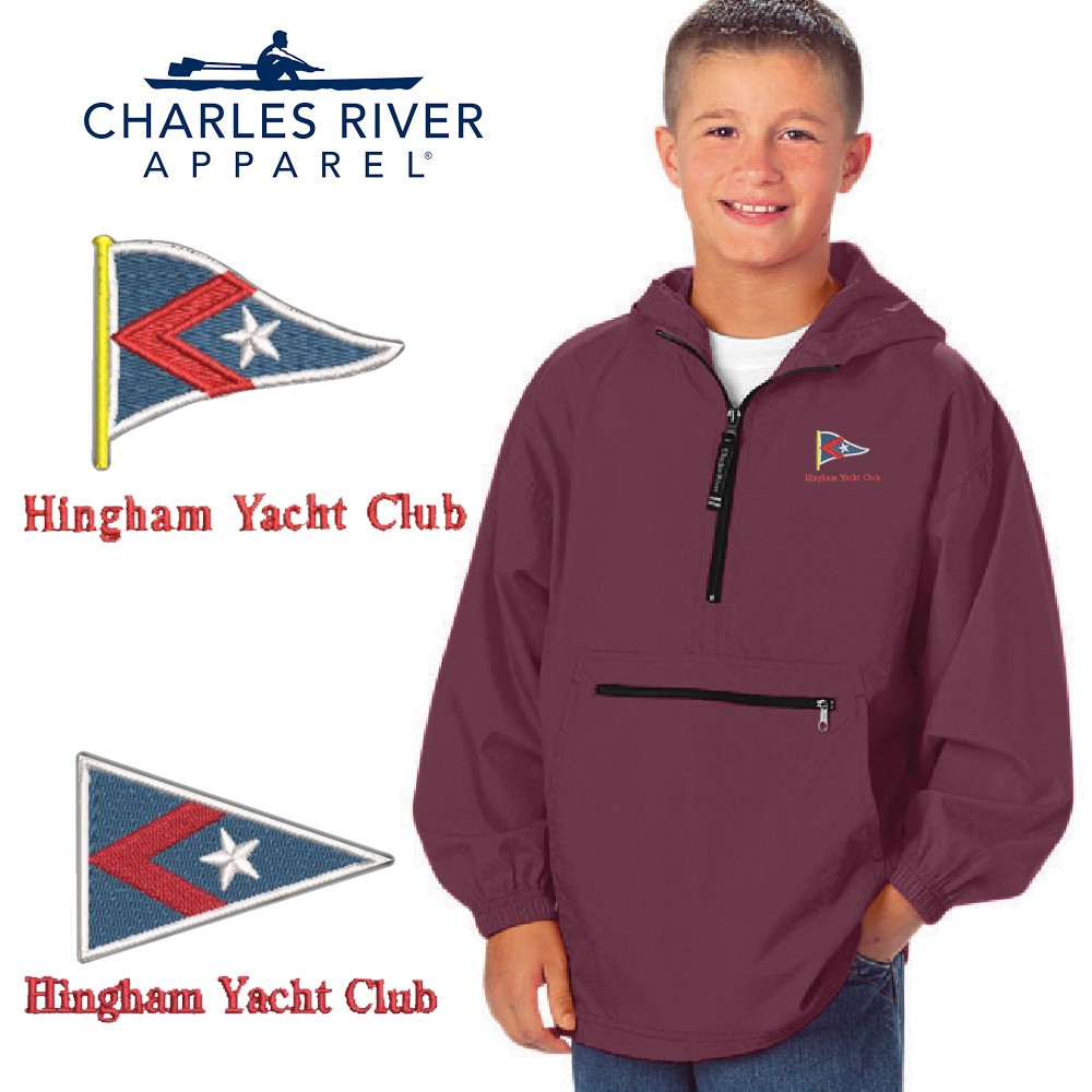 Hingham Yacht Club Charles River Youth Pack-n-Go Pullover 8904