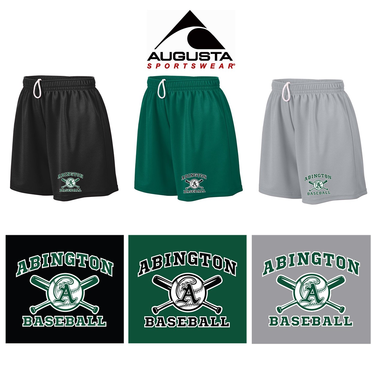 Abington Little League Augusta Ladies Wicking Mesh Shorts