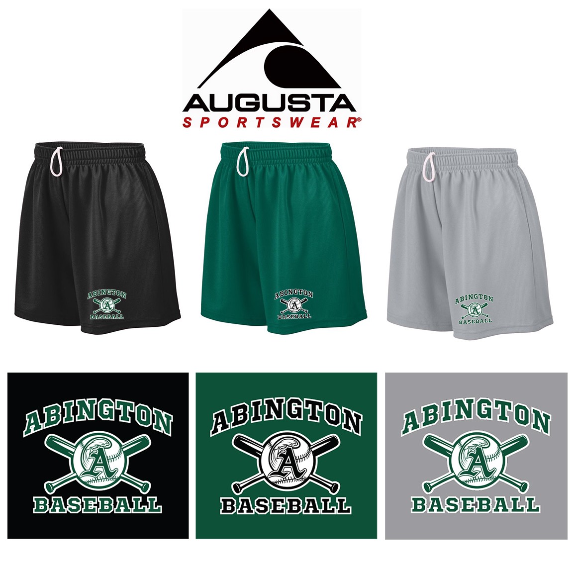Abington Little League Augusta Girls Wicking Mesh Shorts