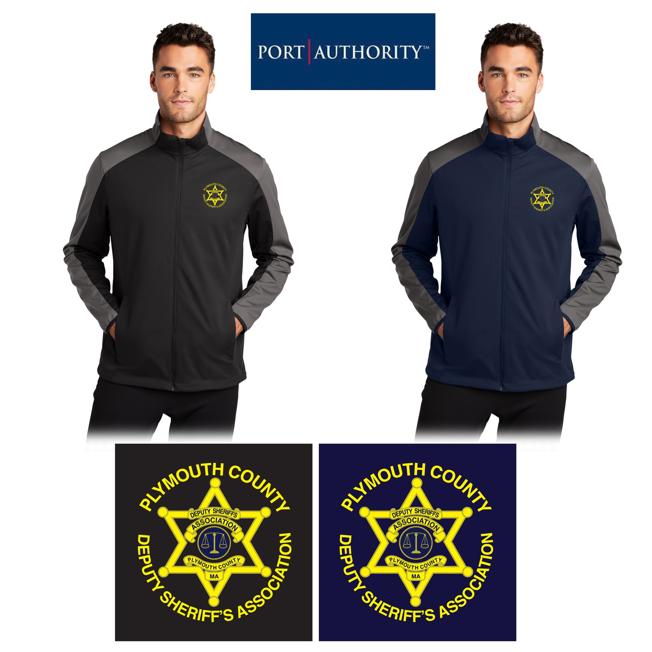 Plymouth County Deputy Sheriffs Association Port Authority® Active Colorblock Soft Shell Jacket