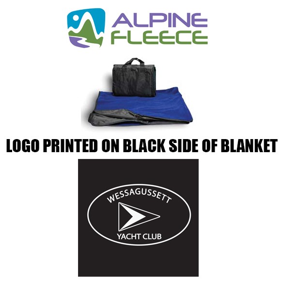 Wessagussett Yacht Club Alpine Fleece Fleece/Nylon Picnic Blanket