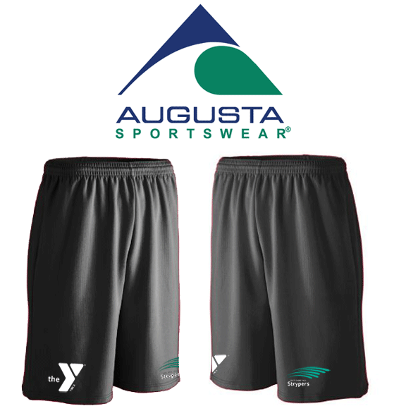 South Shore YMCA Strypers Augusta Brand Longer Length Wicking Mesh Athletic Short (men/boys)