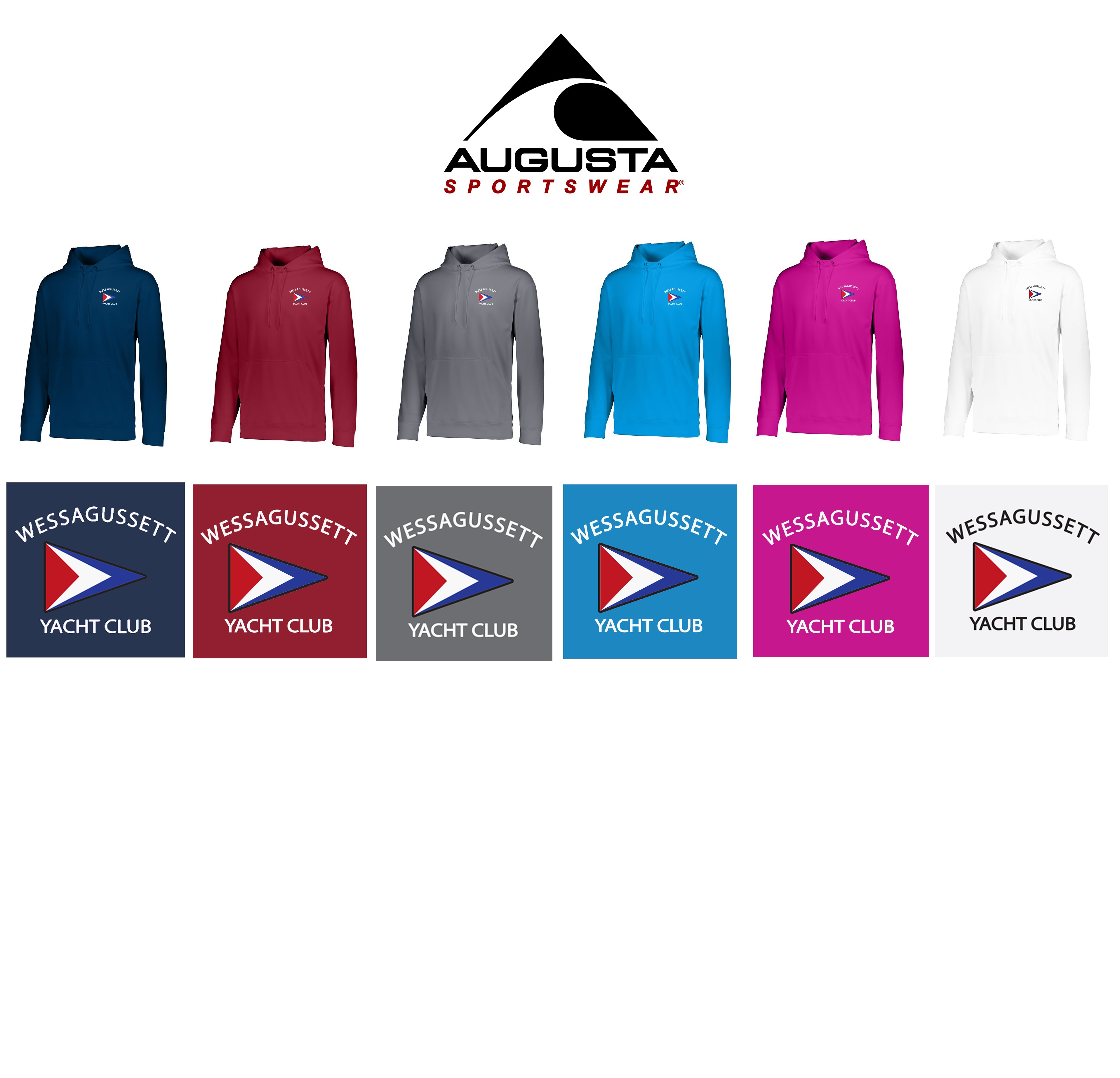 Wessagussett Yacht Club Augusta Wicking Fleece Hoodie