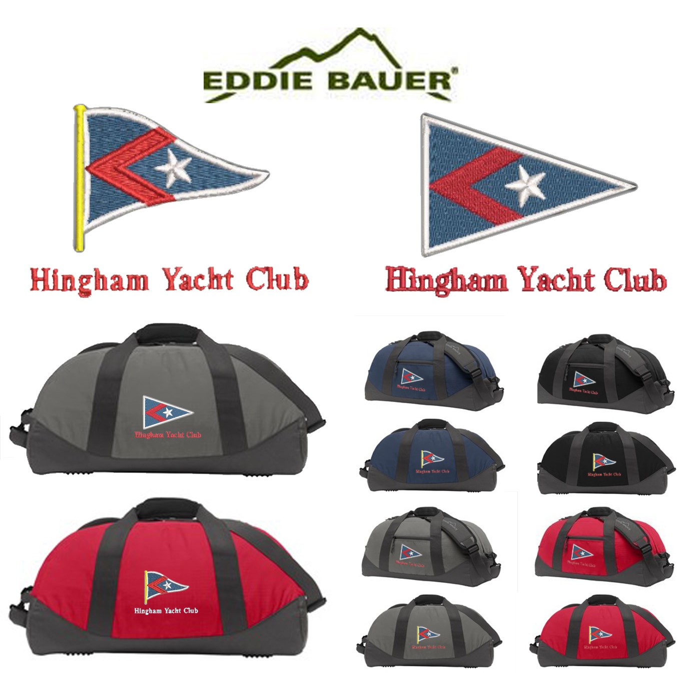 Hingham Yacht Club Eddie Bauer® Medium Ripstop Duffel. EB900
