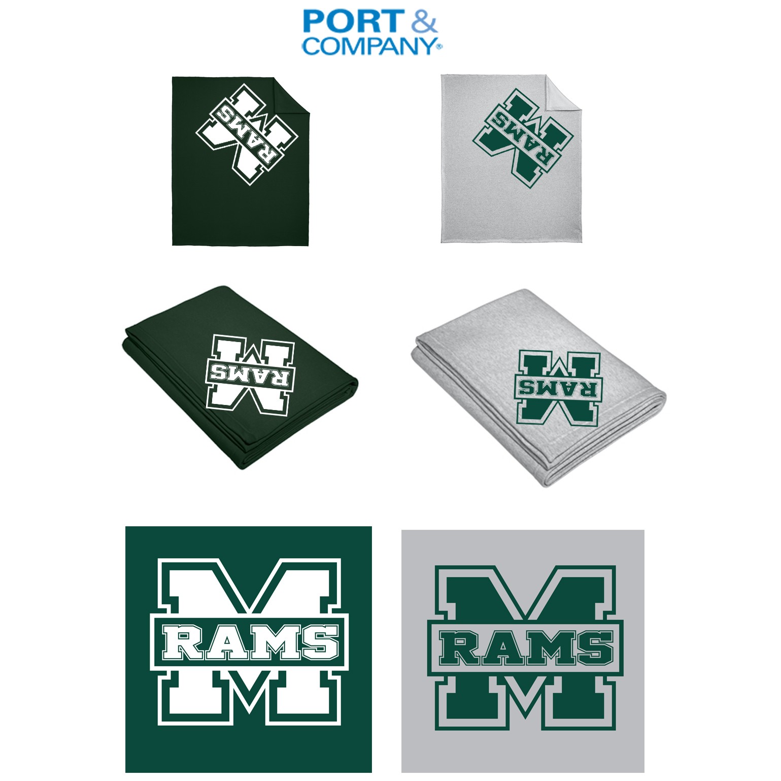 Martinson Elementary School Marshfield Port & Company® Core Fleece Sweatshirt Blanket