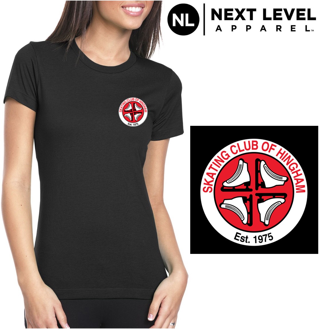 Skating Club Of Hingham Next Level Ladies' Boyfriend T-Shirt