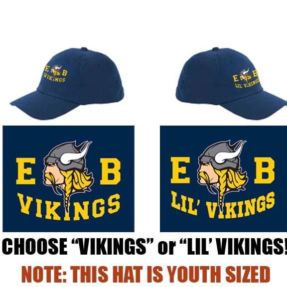 East Bridgewater Central School Big Accessories YOUTH 6-Panel Brushed Twill Unstructured Cap