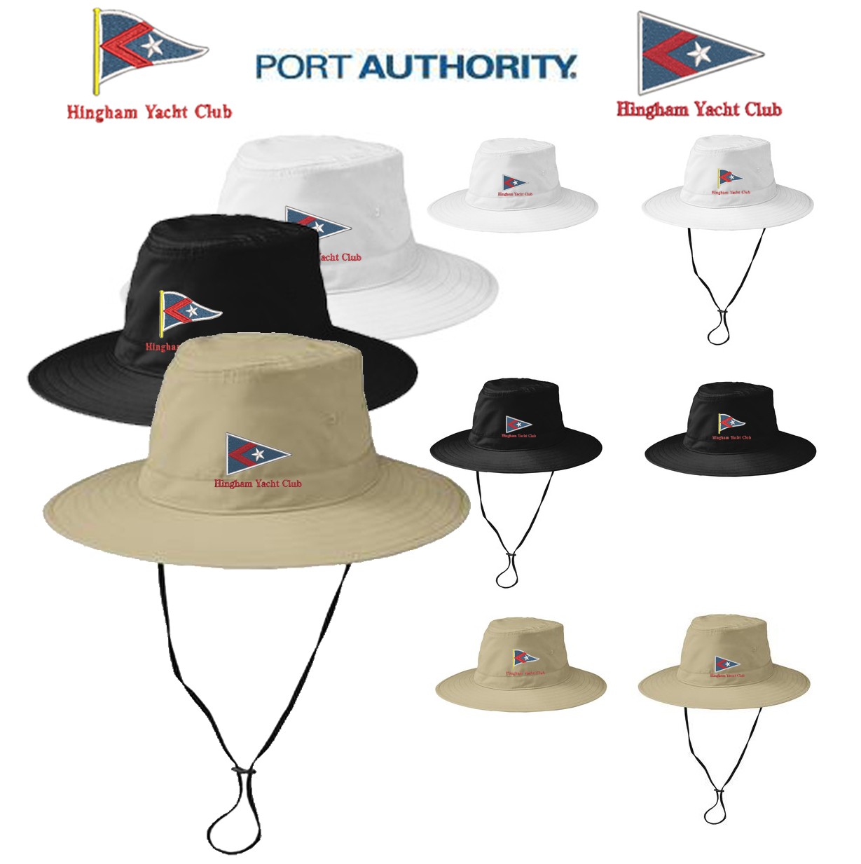 Hingham Yacht Club Port Authority® Lifestyle Brim Hat C921