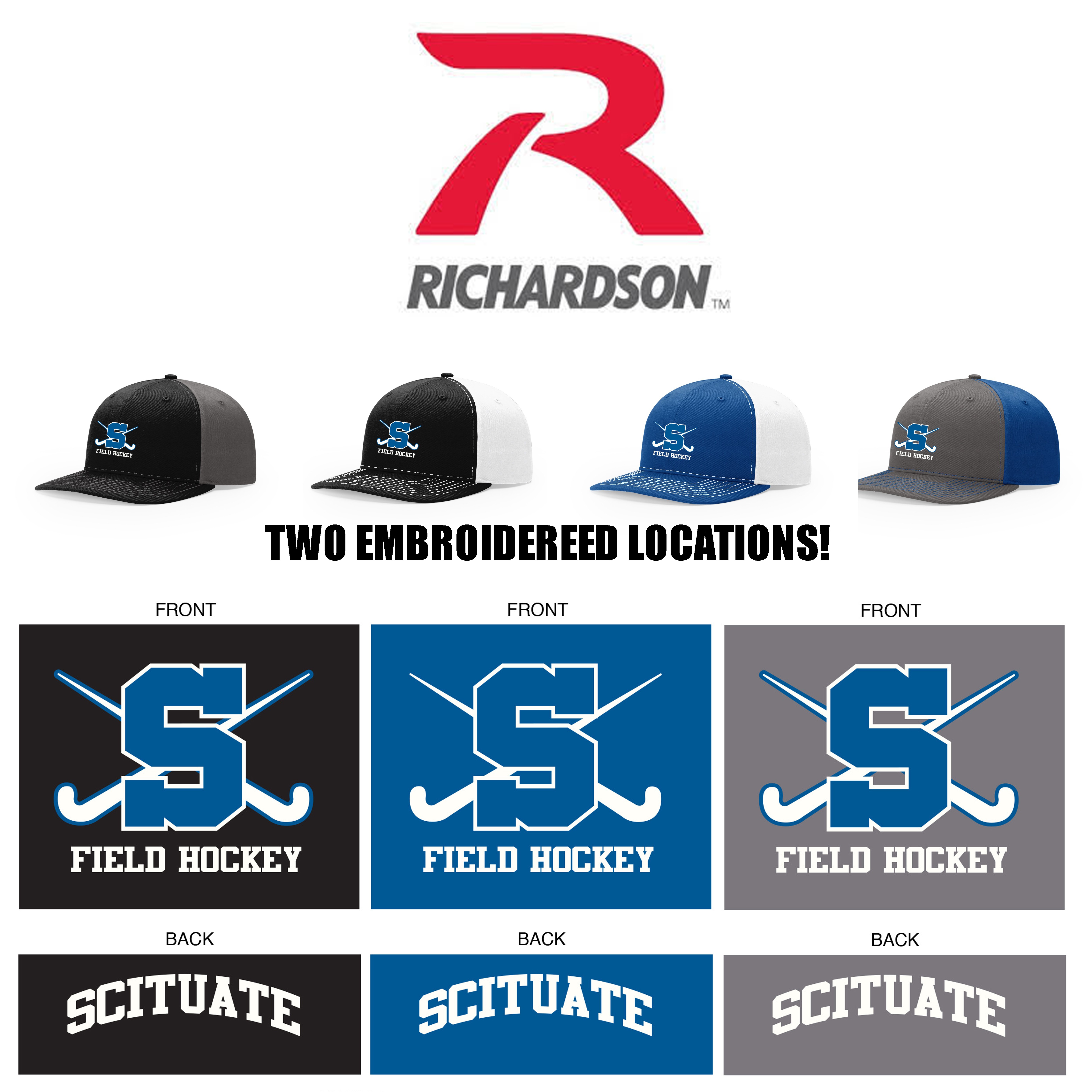 Scituate Field Hockey Richardson Twill Back Trucker Cap