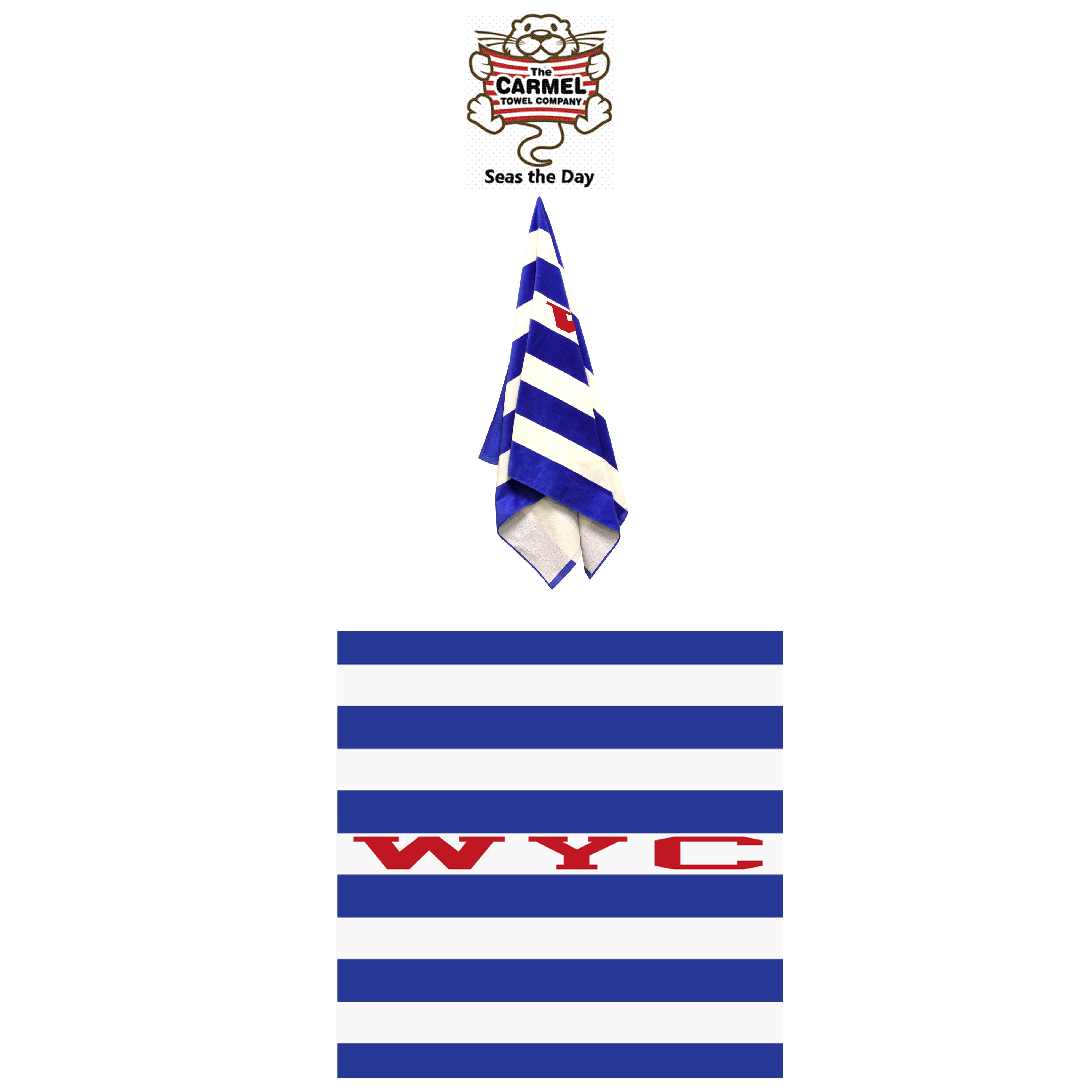 Wessagussett Yacht Club Carmel Towel Company Classic Beach Towel