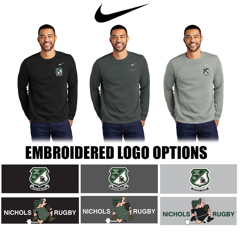 Nichols College Rugby Nike Club Fleece Crew