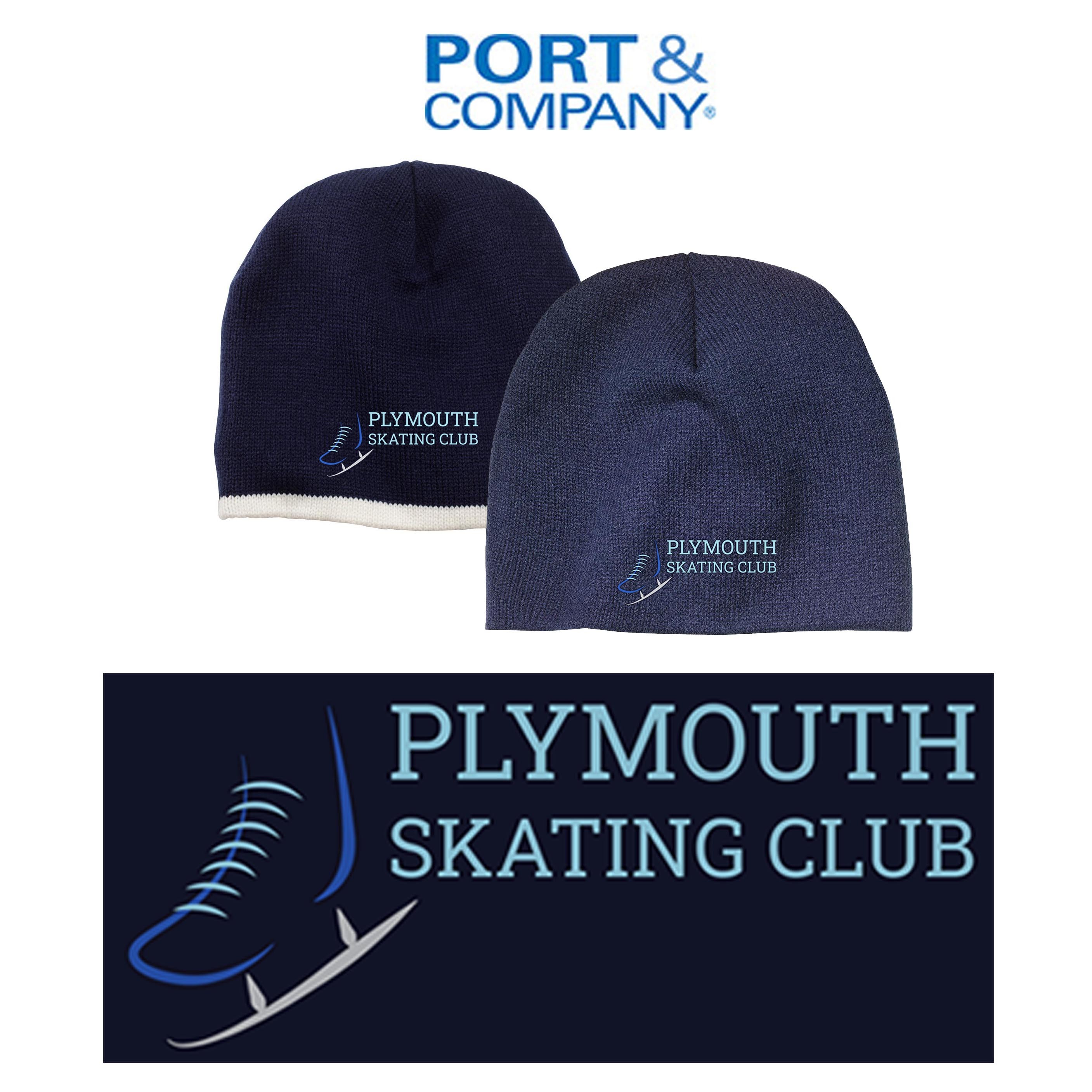Plymouth Skating Club Port & Company® - Beanie Cap CP91