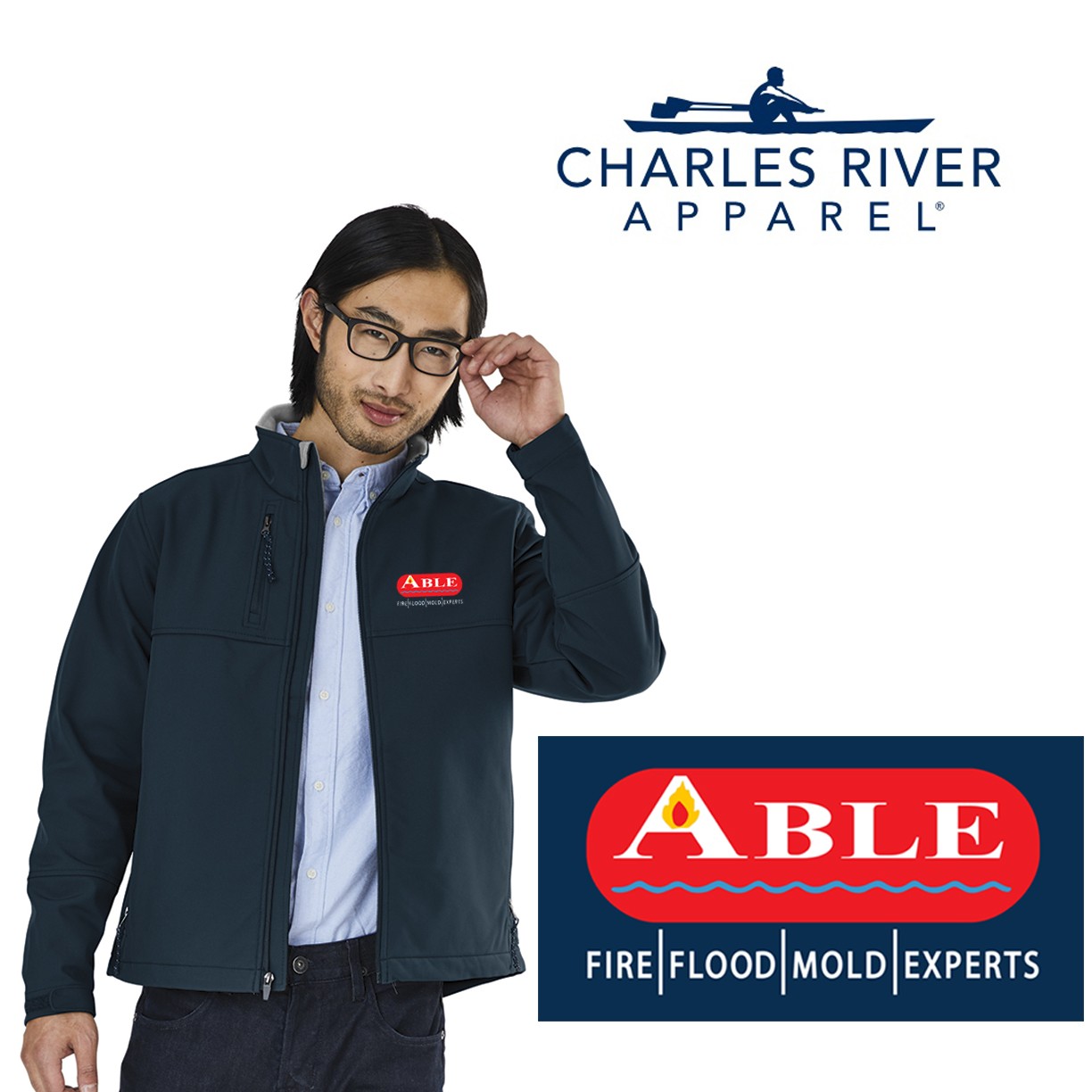 Able Construction Charles River Men's Ultima Soft Shell Jacket