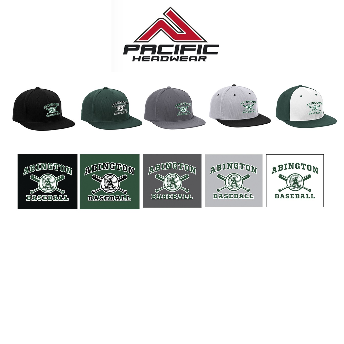 Abington Little League Pacific Headwear Premium P-Tec Performance FlexFit Cap
