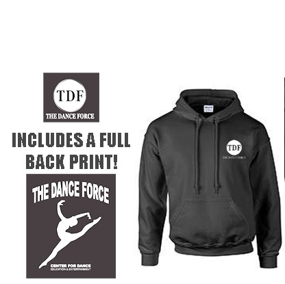 Dance Force Gildan Adult DryBlend® 9.0 oz., 50/50 Hood, Adult Unisex/Mens Fit