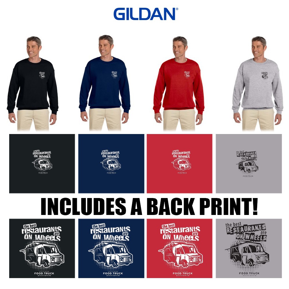 South Shore Food Truck Association SSFTA Gildan Adult Heavy Blend™ Adult 8 oz., 50/50 Fleece Crew, Adult Fit
