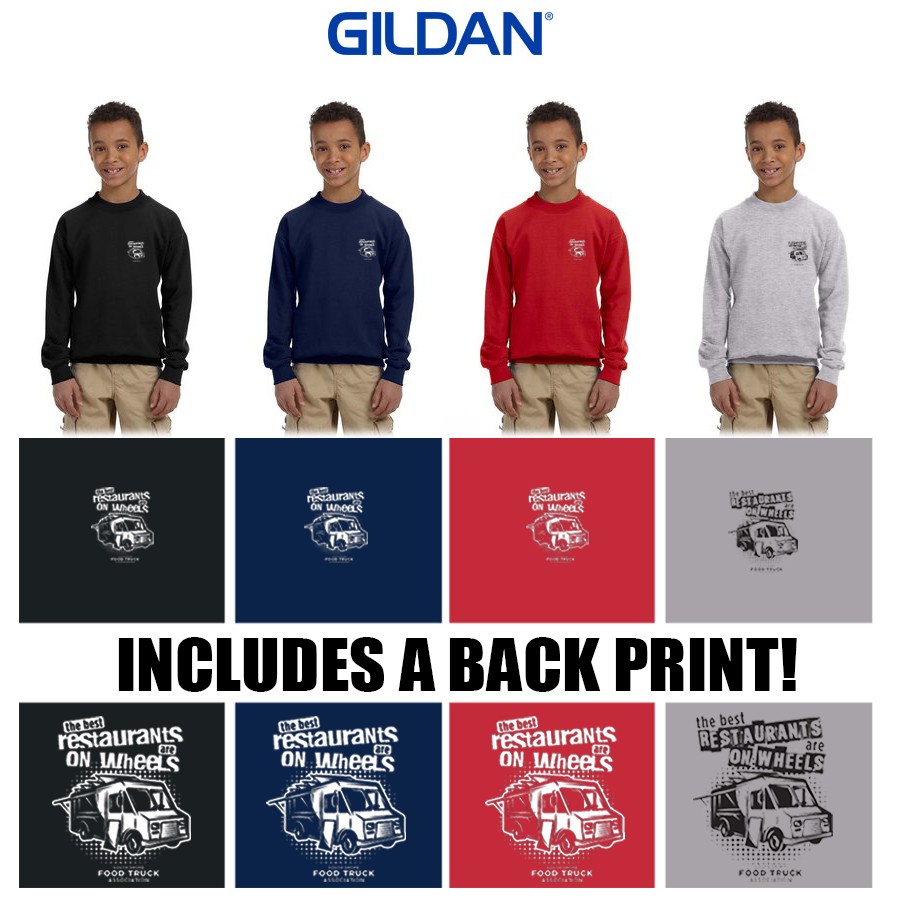 South Shore Food Truck Association SSFTA Gildan Youth Heavy Blend™ 8 oz., 50/50 Fleece Crew, Youth