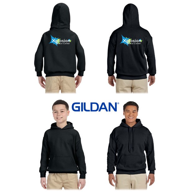 Xplosion Dance Center Gildan Brand Hooded Pullover Sweatshirt