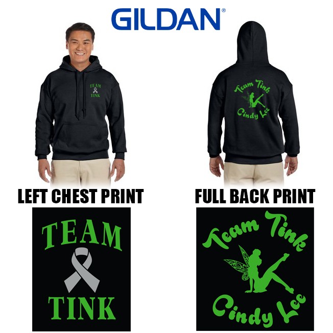 Team Tink Gildan Adult Heavy Blend™ 8 oz., 50/50 Hooded Sweatshirt,  Adult Unisex/Men’s Fit