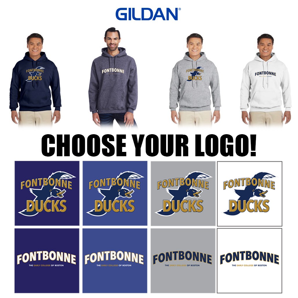 Fontbonne Academy Item: Gildan Adult Heavy Blend™ 8 oz., 50/50 Hooded Sweatshirt