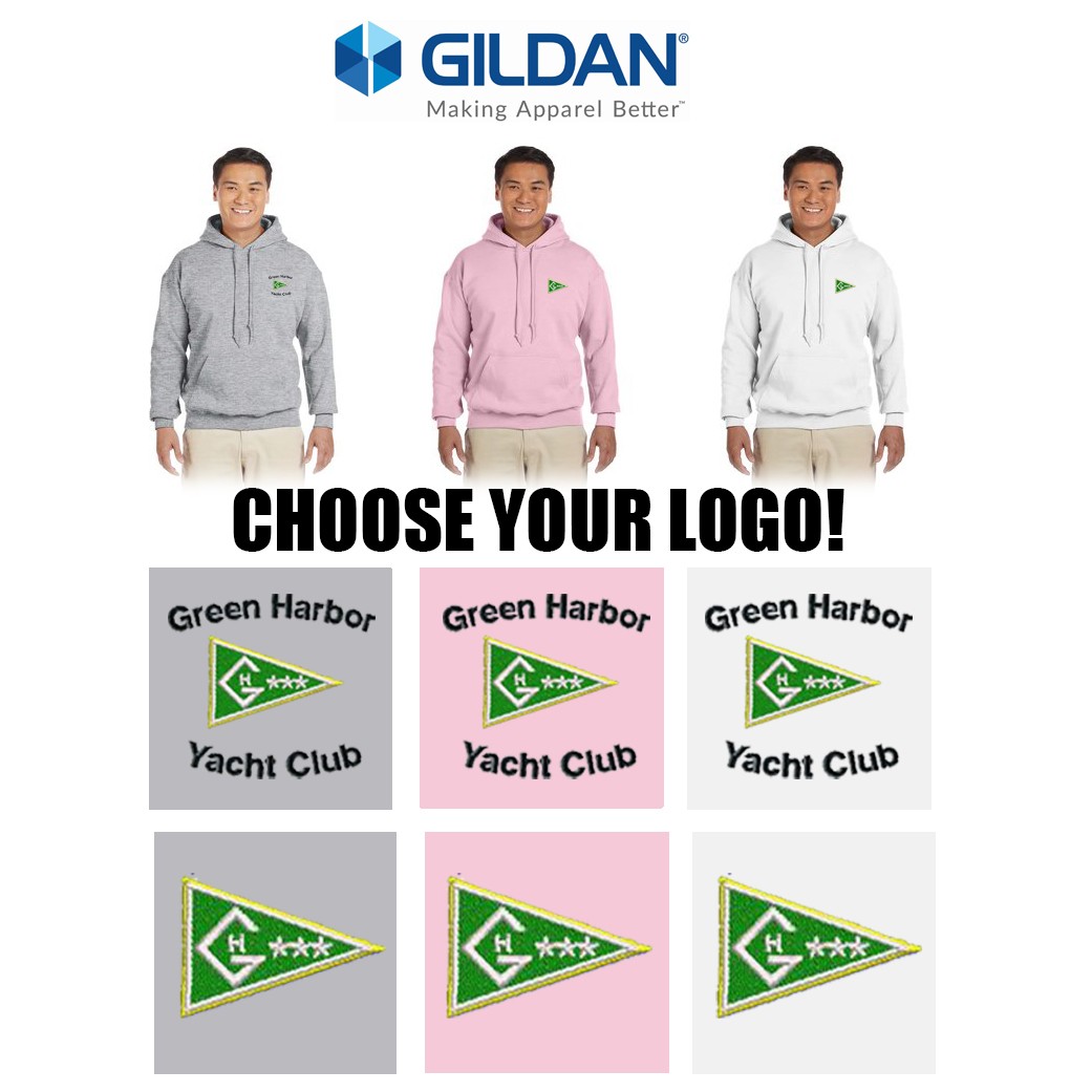 Green Harbor Yacht Club Gildan Adult Heavy Blend 8 OZ., 50/50 Hooded Sweatshirt