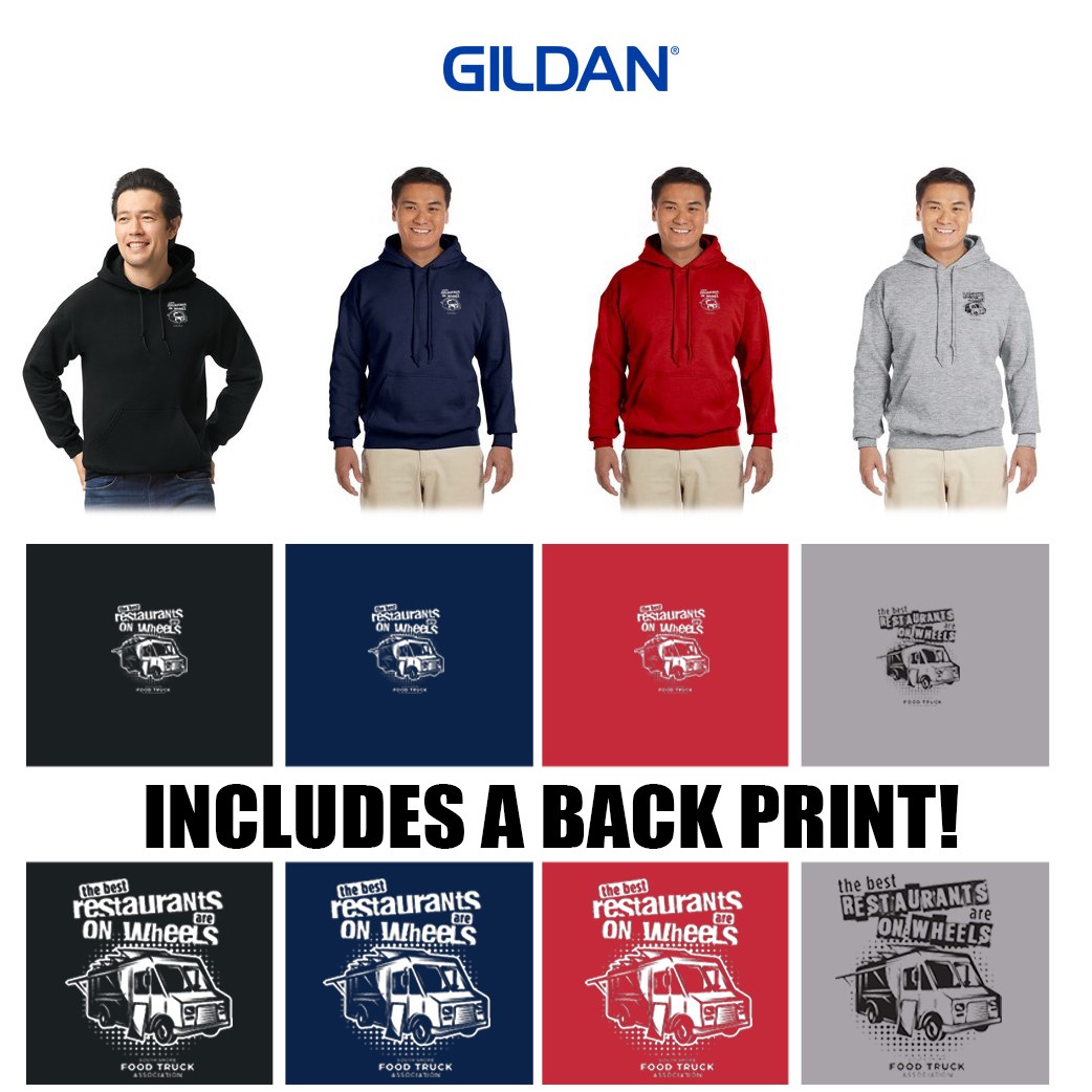 South Shore Food Truck Association SSFTA Gildan Adult Heavy Blend™ 8 oz., 50/50 Hooded Sweatshirt, Adult Fit