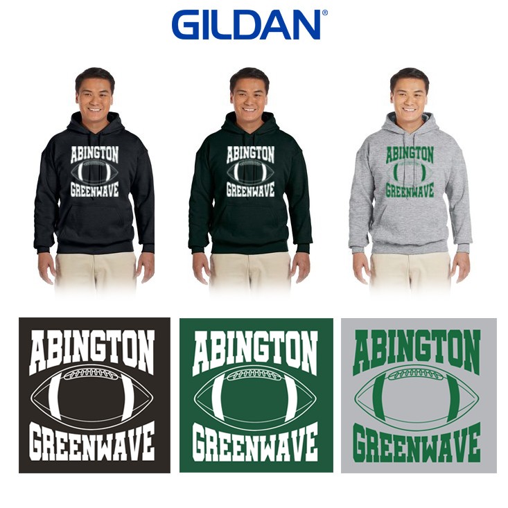 Abington Youth Football & Cheer Gildan Heavy Blend™ 8 oz., 50/50 Hooded Sweatshirt, Retro Version (ADULT)