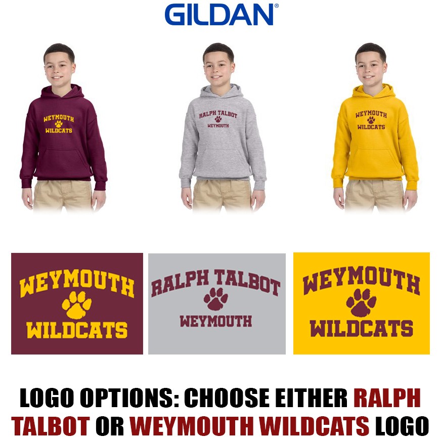 Ralph Talbot School Gildan Youth Heavy Blend™ 8 oz., 50/50 Hooded Sweatshirt