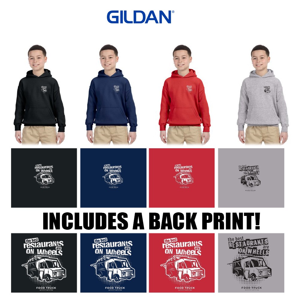 South Shore Food Truck Association SSFTA Gildan Youth Heavy Blend™ 8 oz., 50/50 Hooded Sweatshirt, Youth Fit