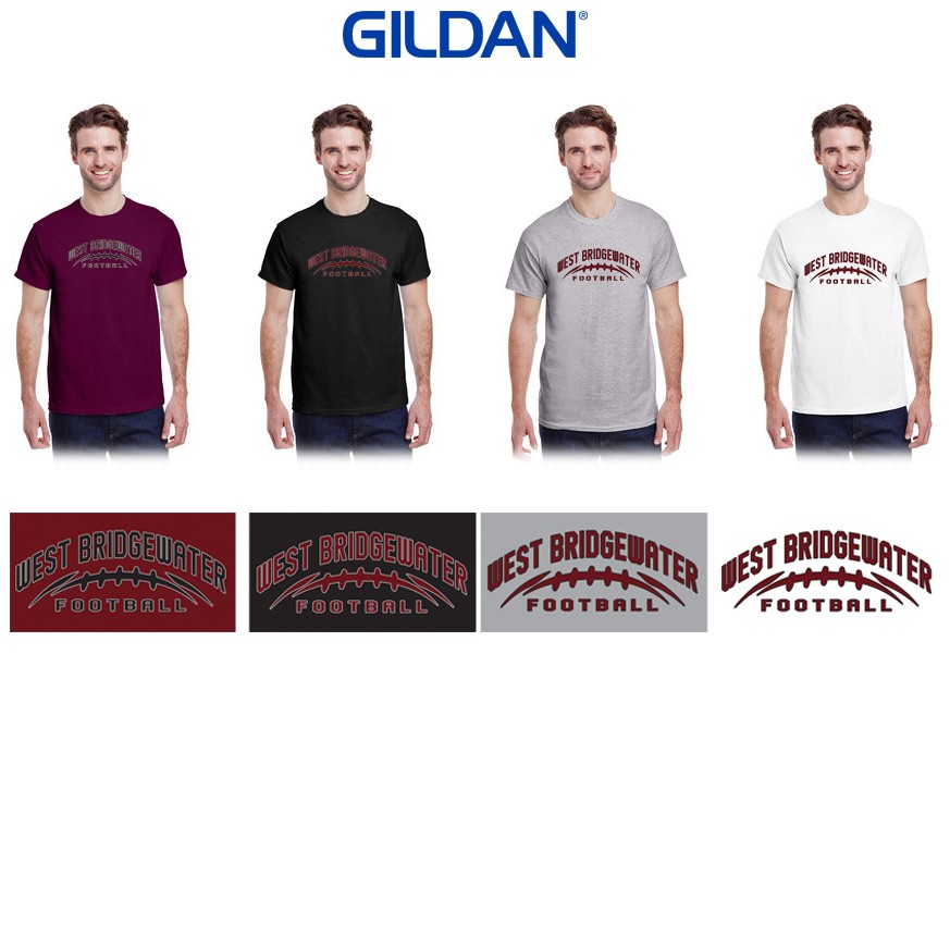 West Bridgewater Youth Football (& Cheer) Association Gildan Adult Ultra Cotton® T-Shirt, Special Edition Logo