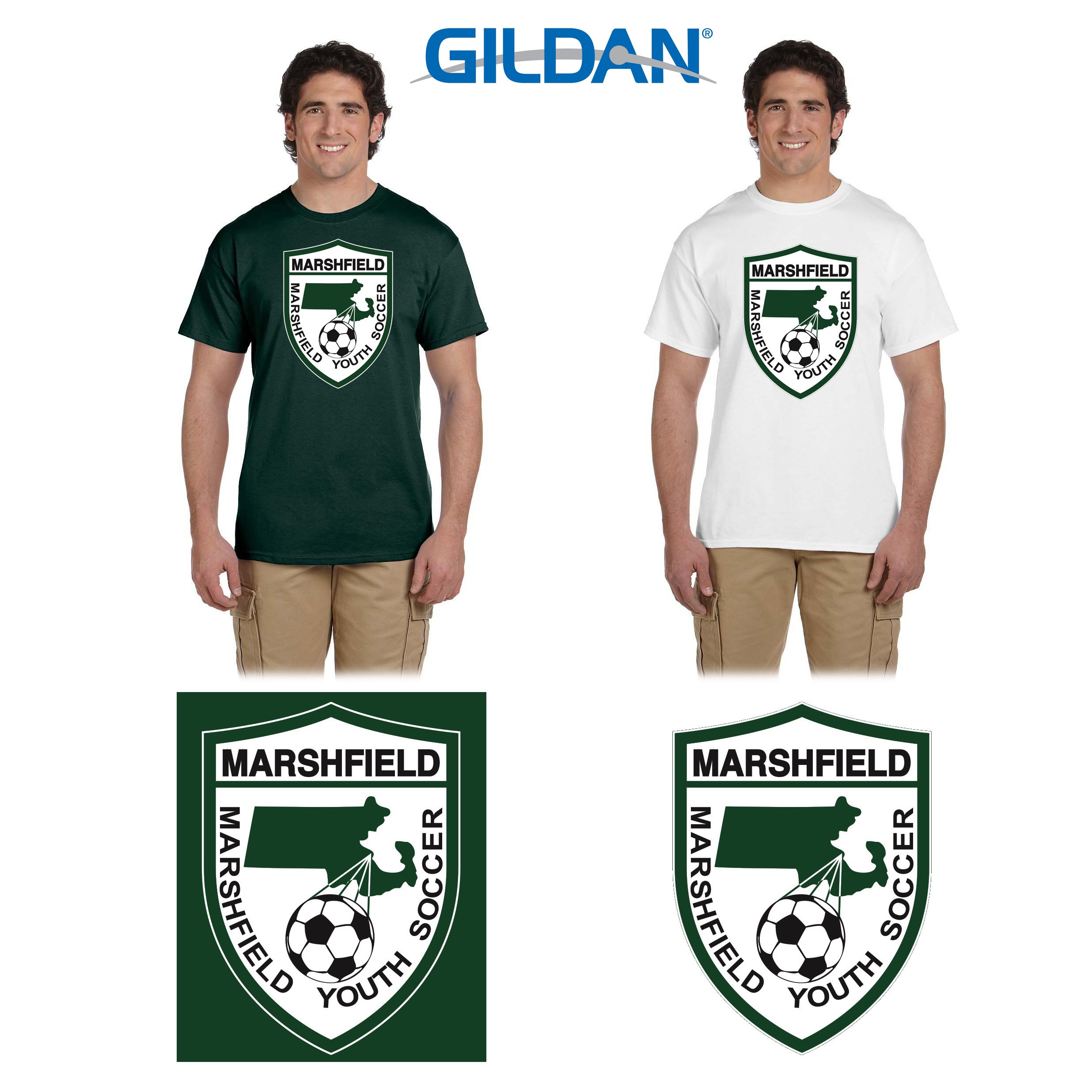 Marshfield Youth Soccer Gildan Ultra Cotton® 6 oz. T-Shirt, Adult