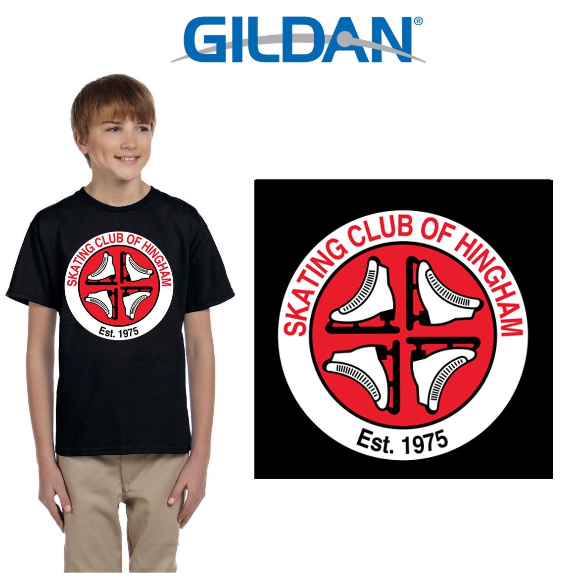 Skating Club Of Hingham Gildan Youth Ultra Cotton® 6 oz. T-Shirt